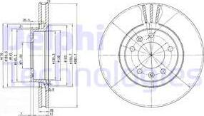 Delphi BG2688 - Тормозной диск autospares.lv