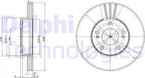 Delphi BG2682 - Тормозной диск autospares.lv