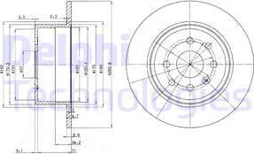 Delphi BG2637 - Тормозной диск autospares.lv