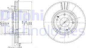 Delphi BG2675 - Тормозной диск autospares.lv