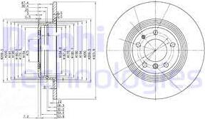 Delphi BG2671 - Тормозной диск autospares.lv