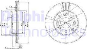 Delphi BG2673 - Тормозной диск autospares.lv