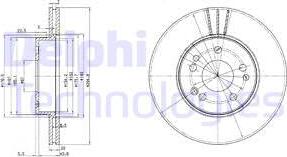 Delphi BG2677 - Тормозной диск autospares.lv