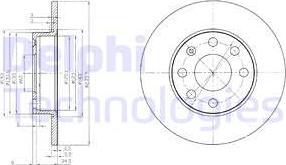 Delphi BG2149 - Тормозной диск autospares.lv