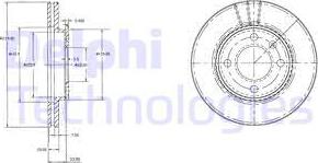 Delphi BG2109 - Тормозной диск autospares.lv