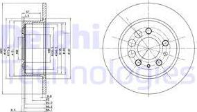 Delphi BG2103C - Тормозной диск autospares.lv