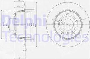 Delphi BG2187 - Тормозной диск autospares.lv