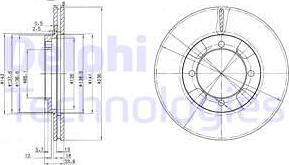 Delphi BG2808 - Тормозной диск autospares.lv