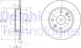 Delphi BG2803 - Тормозной диск autospares.lv