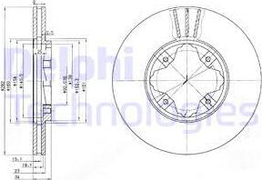 Delphi BG2816 - Тормозной диск autospares.lv