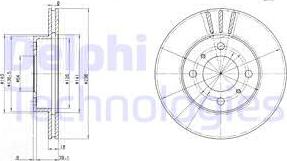 Delphi BG2810 - Тормозной диск autospares.lv