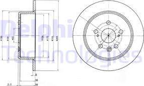 Delphi BG2884 - Тормозной диск autospares.lv