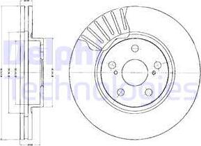 Delphi BG2887 - Тормозной диск autospares.lv