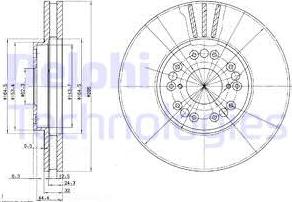 Delphi BG2829 - Тормозной диск autospares.lv