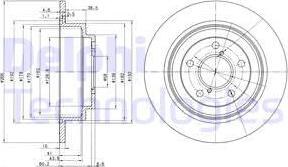 Delphi BG2826C - Тормозной диск autospares.lv