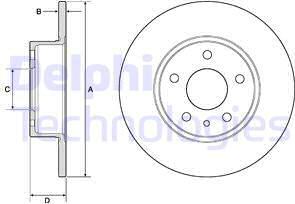 Delphi BG2386 - Тормозной диск autospares.lv