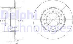 Delphi BG2325 - Тормозной диск autospares.lv