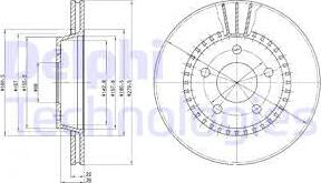 Delphi BG2377 - Тормозной диск autospares.lv