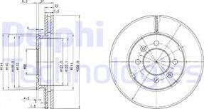 Delphi BG2290 - Тормозной диск autospares.lv