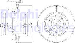 Delphi BG2292 - Тормозной диск autospares.lv