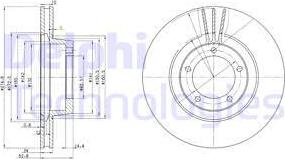 Delphi BG2246 - Тормозной диск autospares.lv