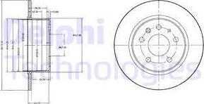 Delphi BG2240 - Тормозной диск autospares.lv