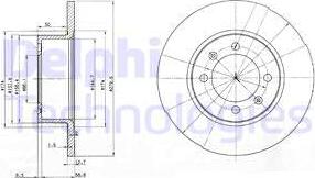 Delphi BG2218 - Тормозной диск autospares.lv