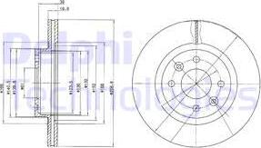 Delphi BG2283 - Тормозной диск autospares.lv