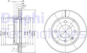 Delphi BG2273 - Тормозной диск autospares.lv