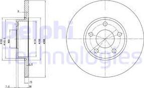 Delphi BG2749 - Тормозной диск autospares.lv