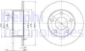 Delphi BG2746C - Тормозной диск autospares.lv