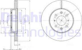 Delphi BG2759 - Тормозной диск autospares.lv