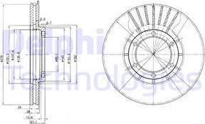 Delphi BG2751 - Тормозной диск autospares.lv