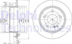 Delphi BG2761 - Тормозной диск autospares.lv