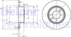 Delphi BG2703 - Тормозной диск autospares.lv