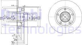 Delphi BG2714 - Тормозной диск autospares.lv
