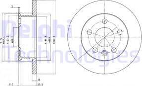 Delphi BG2716 - Тормозной диск autospares.lv