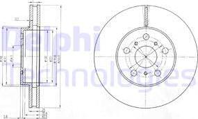 Delphi BG2711 - Тормозной диск autospares.lv