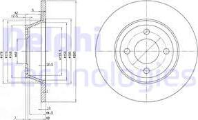 Delphi BG2783 - Тормозной диск autospares.lv