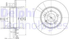 Delphi BG2738 - Тормозной диск autospares.lv