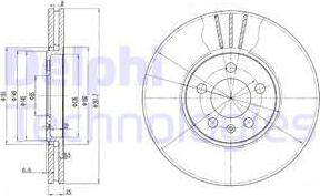 Delphi BG2729 - Тормозной диск autospares.lv