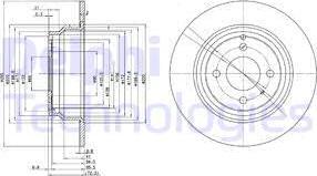 Delphi BG2721 - Тормозной диск autospares.lv