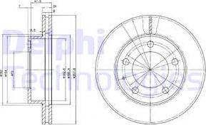 Delphi BG2779 - Тормозной диск autospares.lv