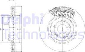 Delphi BG2775 - Тормозной диск autospares.lv