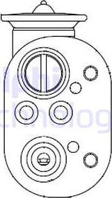 Delphi CB1001V - Расширительный клапан, кондиционер autospares.lv