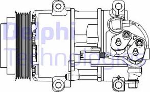 Delphi CS20499 - Компрессор кондиционера autospares.lv