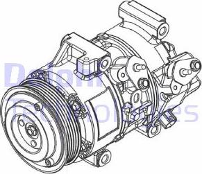 Delphi CS20495 - Компрессор кондиционера autospares.lv