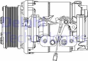 Delphi CS20492 - Компрессор кондиционера autospares.lv