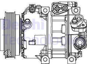 Delphi CS20415 - Компрессор кондиционера autospares.lv