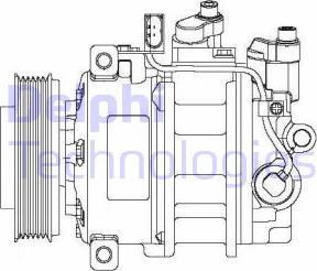 Delphi CS20475 - Компрессор кондиционера autospares.lv